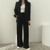 Elegant Office Lady Business Suit Set Blazers Spring Women's Clothing Suit Jacket Casual Pants Set Wide Leg Suit Pants