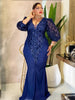 Elegant Women Party Dresses Dashiki Sequins Bodycon Robe Wedding Prom Birthday Evening Dress Spring Africa Clothing