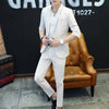 Senior Sense Medium Sleeve (Blazer+ Nine-point Pants) Spring and Summer Thin  Casual Blazer Two-piece Set suit for men