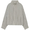Plaid Bomber Jacket Women's Jacket Spring Autumn Crop Oversized Long Sleeve Top Casual Zipper Outerwear Outdoor Coats