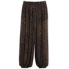 Animal Print Lantern Pants Women's Pants Autumn Elegant Pleated Oversized Baggy Trousers Ladies Wide Leg Pants