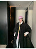 Spring Autumn Long Cute Sweet Thin Blue Trench Coat for Women Bow Lantern Sleeve Loose Casual Chic Overcoat