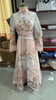 Floral Print Women Dress Button Down Mock Neck Maxi Dresses Long Lantern Sleeve A-Line Waist Belt Flared Hem Elegant Streetwear
