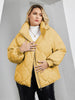 Women's Jacket Winter Plus Size Bio Down Jackets Hooded Quilted Cotton Coat Women Parka Female Clothing Split Hem