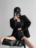 Black Blazer for Women Korean Sping Loose Office Wear Lady Casual Blazers Long Sleeve Single Button Outerwears