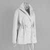 Autumn Vintage Jacket Femme Winter Street Casual Long Sleeve High Waist Cardigan Workwear Retro Coat Winter