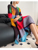Pleated Printed Skirt Spring Autumn Temperament Plus Size Large Swing High Waist Casual Dresses for Women