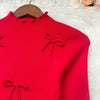 Chic Sexy Wrap Hips Knitted Mini Dress Y2K Aesthetic 3D Bows Bodycon Party Dress Streetwear Lady Dress