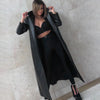 Black Sexy Leggings Women's Pants Solid Commute Wrap Skinny Autumn High Waist Trousers Patchwork Female Pants
