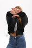 Women's Bomber Jacket Hooded Cropped Coat Winter Jacket Woman Cool Warm Clothes Coffee Black White Clothing XXL