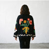 Chic Embroidery Pink Lace Up Woman Short Coat Casual Long Sleeves V Neck Jacket Autumn Lady Commuter Street Outerwear