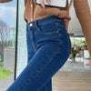 Women Stretch Jeans Lady Slim Skinny Pencil Jeans High Waist Vintage Pants Girls Leggings Straight Leg Korea Trousers