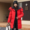 Winter Jacket Women Parka Hooded Thick Warm Long Down Cotton Coat Parkas Female Casual Outwear Overcoat Ladies