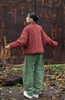 Winter Chinese Style Parkas For Women Bandage Plus Cotton Coats Long Sleeve Loose Pockets Vintage Cotton Parkas