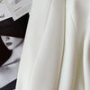 Women's Double Breasted Cropped Blazer Casual Office Wear Solid Color Suit Jacket Woman Spring Slim Fit Long Sleeve Blazers