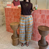 Women Baggy Balloon Pants Bubble Pleated Oversized Bloomers Wide Leg Lantern Harem Bloomer Pants