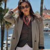 Women's Blazers Office Wear Woman Brown Khaki Off White Black Blazer Woman Long Sleeve Fitted Jacket Blazers