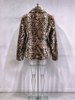 Women Leopard Print Short Furry Jacket Lapel Collar Button Slim Waist Stylish Coat Autumn Winter Street Lady Outerwears