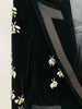 High Street F/W Designer Jacket Women's Single Button Rhinestone Diamonds Beaded Bee Velvet Long Blazer