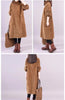 Knit High Neck Velvet Plus Long Corduroy Dress Female Pocket Dress SPring Autumn Dress Women's Long Knitted Dress Female Pullove