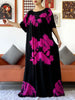 Party Dress Tie-dry Printed Cotton Women Boho Maxi Dress Casual Holiday Party Dresses Indie Folk African Vestidos