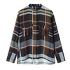 European and American Style Women's Casual Plaid Pocket Shirt High Waist Loose Long Pants Two Pieces Sets
