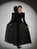 Women Chic Velvet Patchwork Chiffon Dress Elegant Full Sleeve Round Neck High Waist Maxi Dresses Lady Dinner Party Robes