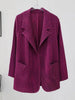 Pleated Blazers For Women Spring Lapel Single Breasted Long Sleeves Coat Female Coat 2DA3117