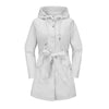 Spring Autumn Hooded Water-repellent Jacket with Belt Thin Casual Loose Trench Coat Women Windbreaker