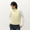Women Down Vest Thermal Warmth Lightweight 90 Percent Down Fill Slim Fit Stand Collar Layering Solid Color