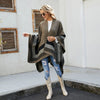 Winter Warm Plaid Ponchos And Capes For Women Oversized Shawls and Wraps Cashmere Pashmina Female Bufanda Mujer