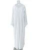 Parc Fee Casual Loose White Women Dress Elegant U-Neck Long Sleeve Floor-Length Dresses Simple Oversize Solid Female Dress