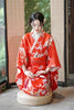 Kimono Women Sexy Yukata Evening Dress Japanese Cosplay Costume Floral One Size