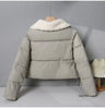 Women's Down Cotton Jacket Korean Thick Lapel Ladies Winter Parka Coat Loose Lambswool Sense of Design Female Outerwear