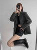 Black Blazer for Women Korean Sping Loose Office Wear Lady Casual Blazers Long Sleeve Single Button Outerwears