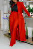 Women's Set Full Sleeve X-Long Blazer Coat+ Long Pant Suit Spring Streetwear Two 2 Piece Set Africa OL Work Outfits