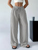 Women's Striped Wide-Leg Trousers
