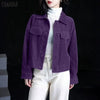 Women Autumn Corduroy Coats Lapel Neck Long Sleeve Jackets Woman Outwears Casual Buttons Up Coats Oversize