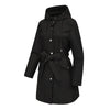 Spring Autumn Hooded Water-repellent Jacket with Belt Thin Casual Loose Trench Coat Women Windbreaker