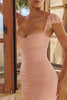 Sweetheart Neck Sexy Mermaid Maxi Dress Women Elegant Ruffle Sleeves Bodycon Evening Club Party Long Dress Female Gown