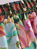 Women Peacock Floral Print Bohemian Wide Leg Pants Lady Elastic Waist Loose Rayon Boho Long Pant Oversize Trousers
