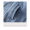 Vintage Women Jacket Autumn Winter Oversize Denim Jackets Washed Blue Jeans Coat Turn-down Collar Outwear Bomber Jacket