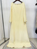 High Street Designer Party Vestido Women's Beaded Loose Long Sleeved Long Maxi Dress