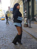 Women Patchwork Denim Long Sleeve Single Breasted Jackets Holiday Vacation Streetwear Outcoats