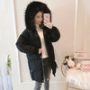 Autumn Winter Down Cotton Jacket Women Korean Mid-Long Cotton-Padded Thick Warm Parkas Hooded Coat Female Casual Ladies Tops