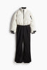 Skiing Long Pant Sets For Women Thick Stand Collar Cotton Jacket High Waist Wide Leg Trouser 2 Pieces Sets Skateboard Outfit
