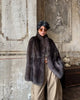 Women Thick Faux Fur Coat Lapel Hidden Button Loose Elegant Lady Outerwear Female Street Warm Commute Overcoat