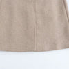 Women's Belt Warm Fur Collar Coat Flip Collar Pocket Button Decoration Autumn/Winter Women's Wear