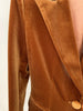High Street F/W Designer Suit Set Women's Single Button Velvet Blazer Flare Pants Set 2pcs