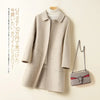 100% Wool Coat for women's Coats & Jackets winter clothes Double faced velvet winter coat elegant size S M -XL